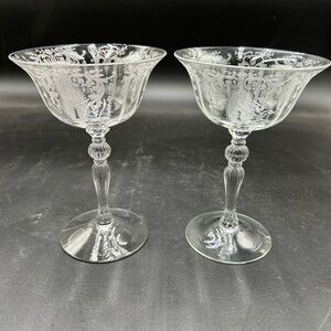 Candlelight by Cambridge Glass Elegant Clear Glass champagne or tall sherbet